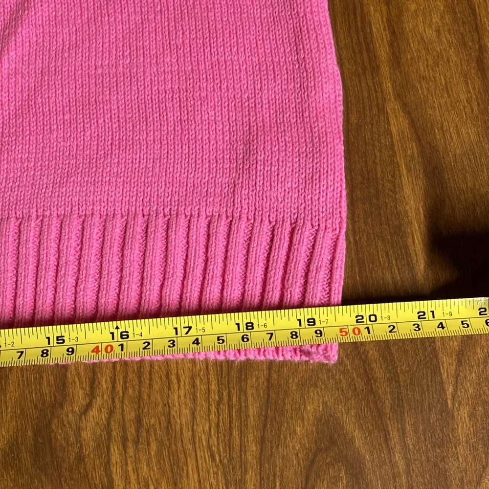 NWT Entro Pink and Red Floral Women's Sweater Short Sleeve Large Super Cute! - Picture 16 of 16